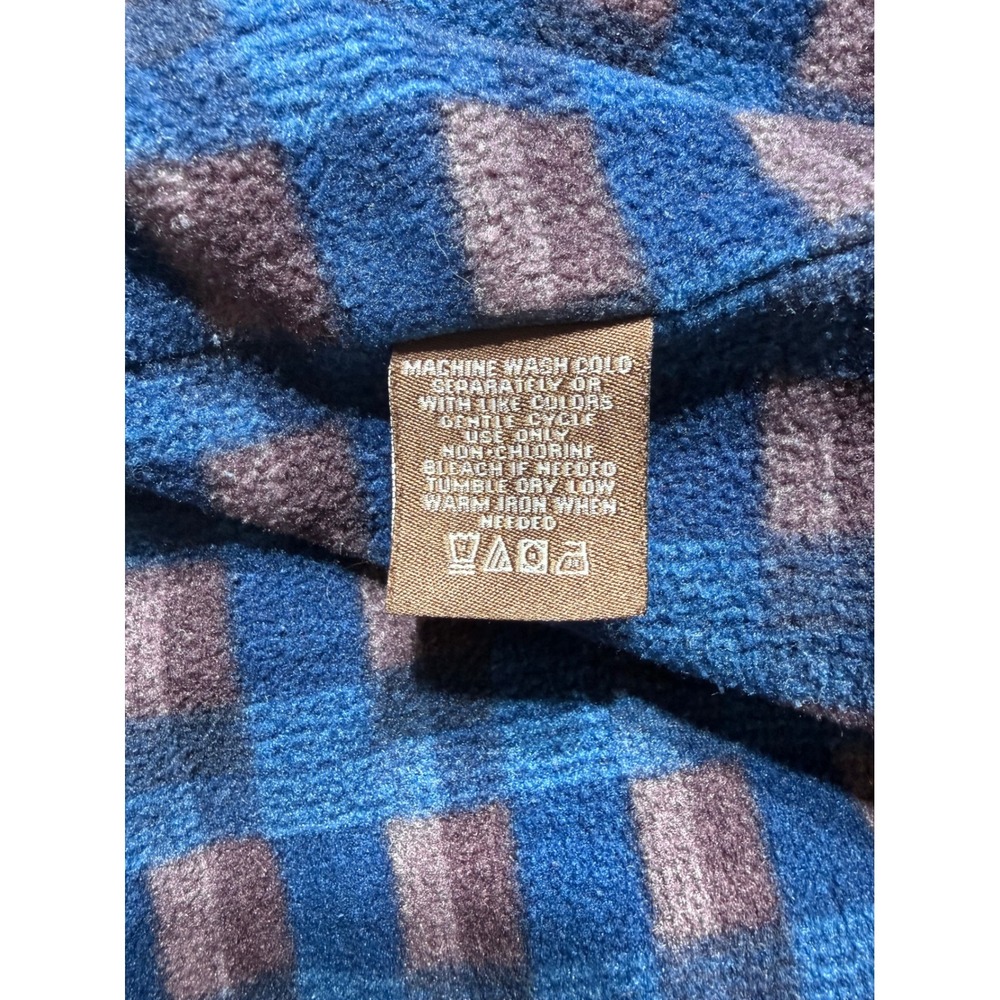 Levi Strauss Denim‎ Shirt Jacket Men XL Blue Good Fleece Lined Plaid Workwear - Picture 7 of 12